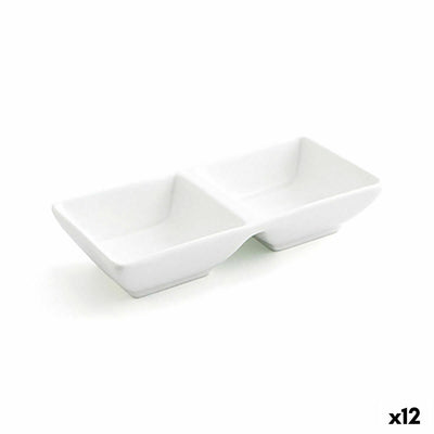 Snackskål Quid Select Keramik Hvid 15 x 7 cm 12 stk 12 pak