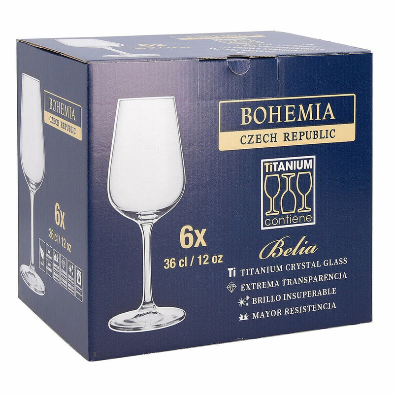 Vinglas Bohemia Crystal Belia 6 Dele 360 ml
