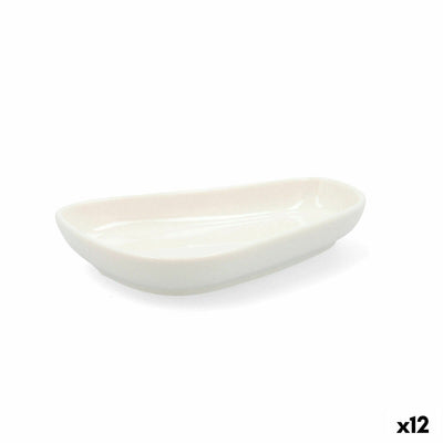 Snackskål Quid Select Lejlighedsvis Keramik Hvid 12,5 cm 12 pak