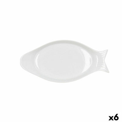 Fad Quid Gastro Keramik Hvid 32.5 x 15,5 x 2,5 cm 6 pak