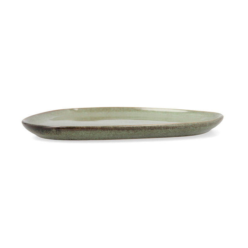 Flad tallerken Bidasoa Ikonic Grøn Keramik 14 x 13,6 cm 12 stk 12 pak