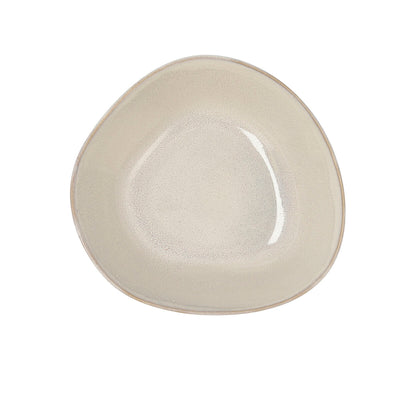 Salatskål Bidasoa Ikonic Keramik Hvid (20 x 19,5 x 8,5 cm) (Pack 3x)