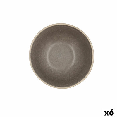 Skål Bidasoa Gio 15 x 4 cm Keramik Grå (6 enheder)