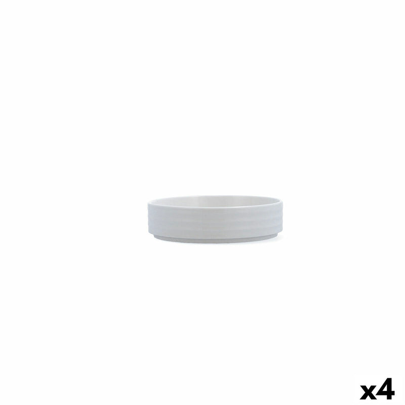 Skål Ariane Artisan Ø 14 cm Keramik Hvid (4 enheder)