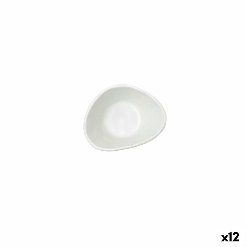 Skål Bidasoa Cosmos Hvid Keramik Ø 17 cm 12 stk