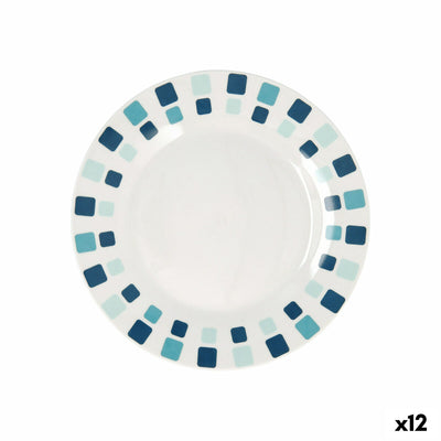 Desserttallerken Quid Simetric Blå Keramik 19 cm (12 enheder)