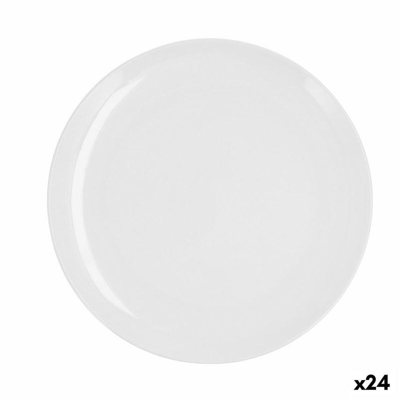 Tallerken Quid Select Basic Hvid Plastik 25 cm (24 enheder)