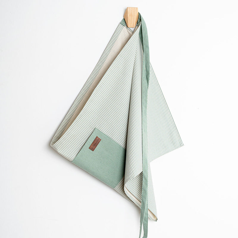 Forklæde med Lomme Vinthera Okapi To-farvet Tekstil 50 x 110 cm genbrugsmateriale