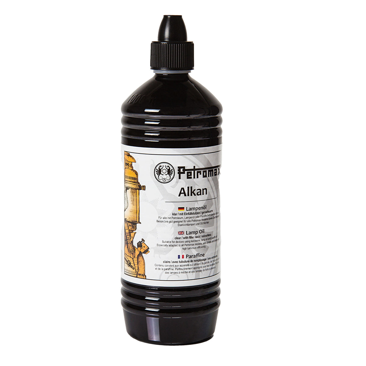Petromax Alkan lampeolie i 1 liter, sort flaske