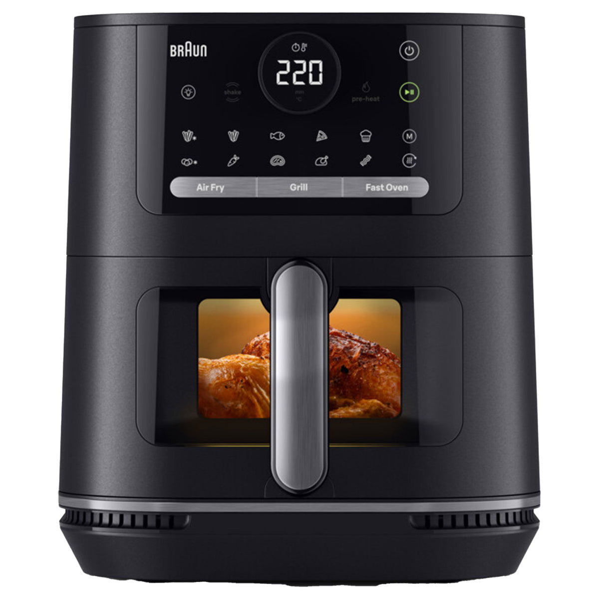 Sort Braun HF5075IBK MultiFry 5 airfryer med 6 liters kapacitet