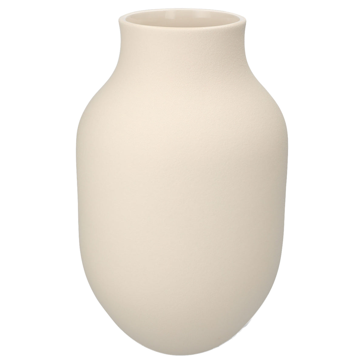 Kähler Studio Omaggio #1 keramikvase i sand, 31 cm høj