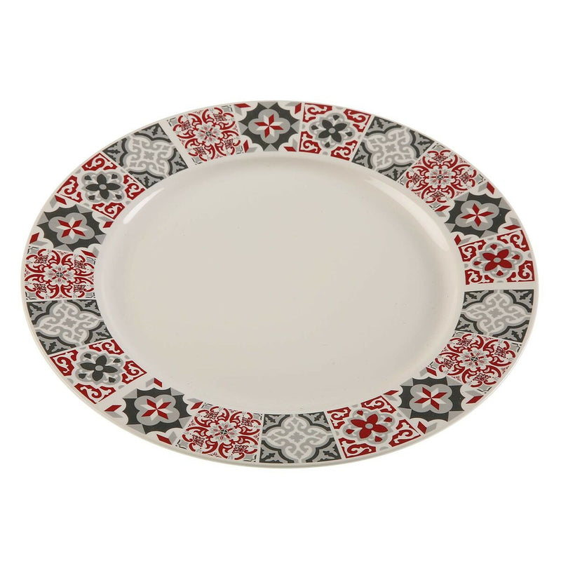 Flad tallerken Versa Rødbrun Multifarvet Porcelæn