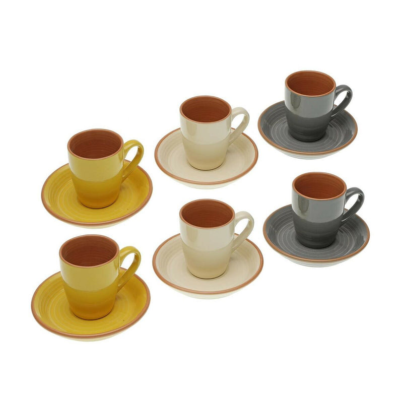 Kaffekopsæt Versa Corin Keramik (6 Dele)