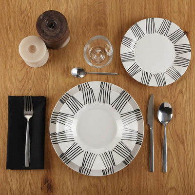 Spisestel sæt / tallerkensæt Versa New Lines Porcelæn Stentøj 18 Dele