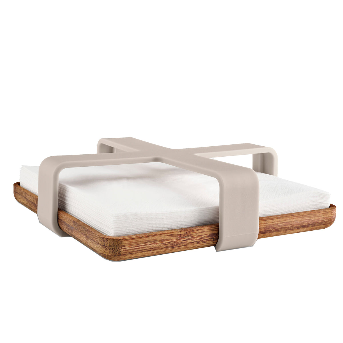 Eva trio Nordic Kitchen serviettholder i farven sand, 19 cm