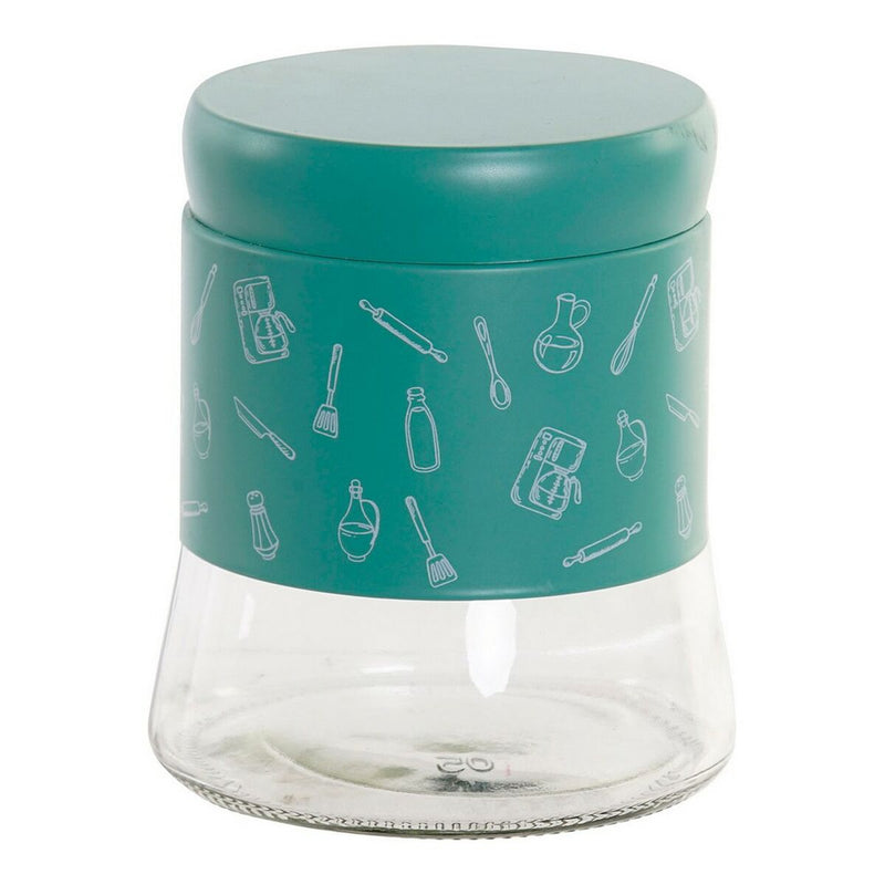 Opbevaringsglas / beholder Mint Grøn 11 x 11 x 13,5 cm