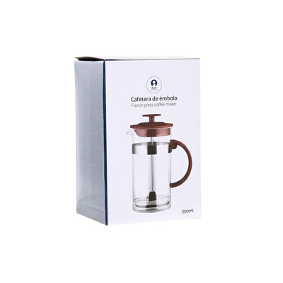 Kaffebrygger med stempel Brun Rustfrit stål Borosilikatglas 350 ml 16 x 9 x 18,5 cm