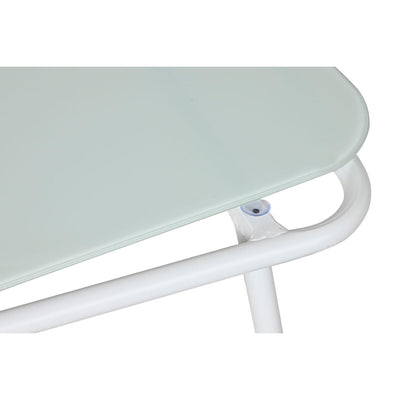 Bordsæt, skrivebord og 2 stole Home ESPRIT Aluminium Krystal syntetisk spanskrør 126 x 63 x 67 cm