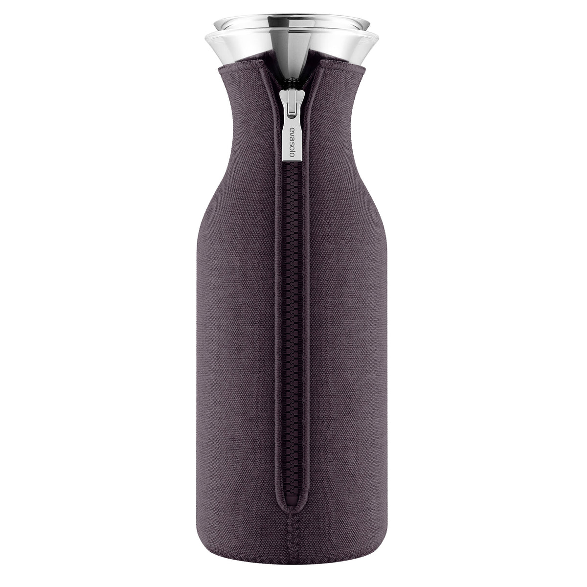 Eva Trio køleskabskaraffel på 1 liter med omslag i fig purple