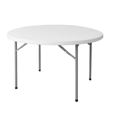 Sammenklappeligt bord Hvid HDPE 120 x 120 x 74 cm
