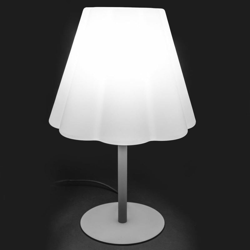 Lampe Abbey Hvid Grå 23 W E27 220 V 39 x 39 x 60 cm