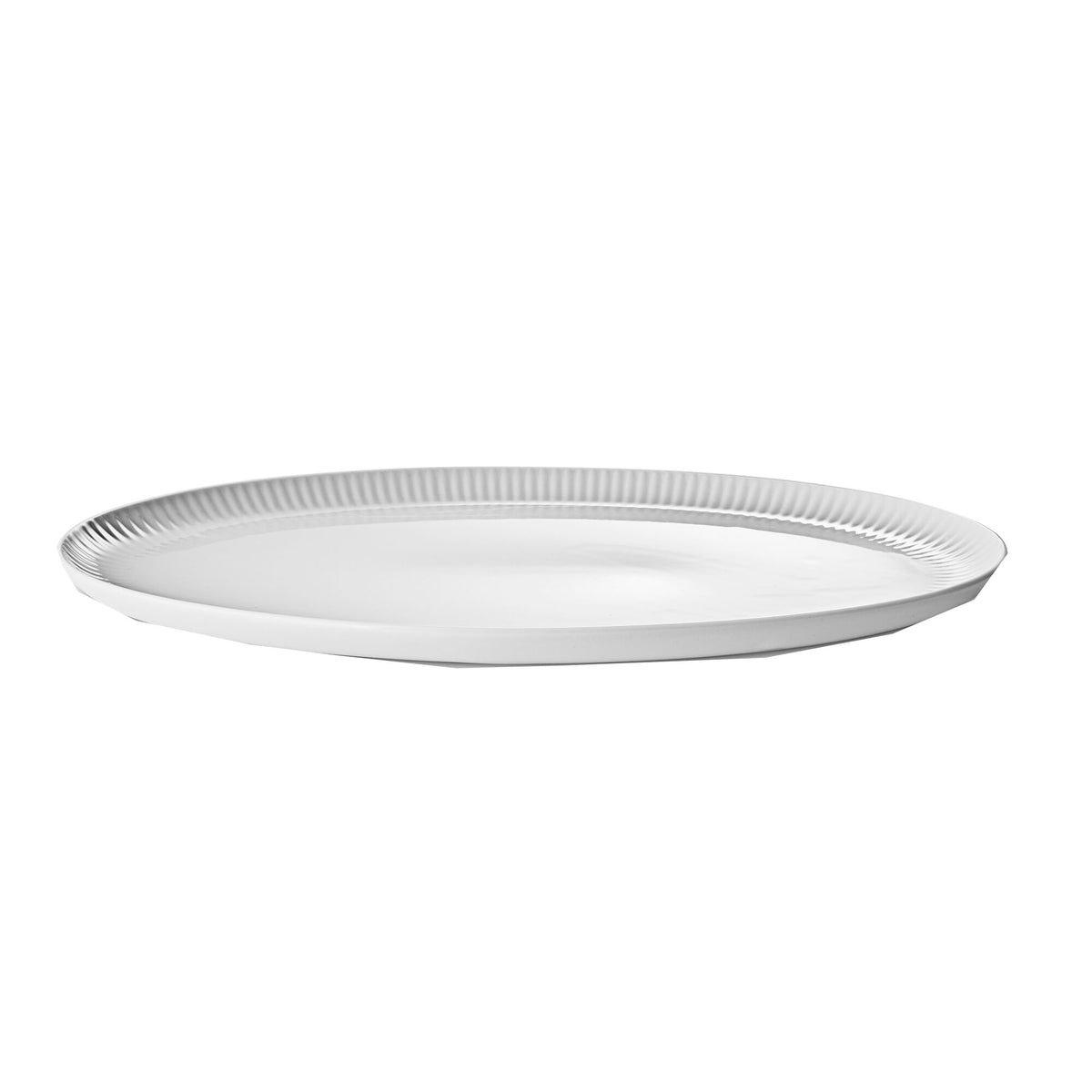 Hvidt ovalt Eva Trio Legio Nova serveringsfad, 37 × 25 cm