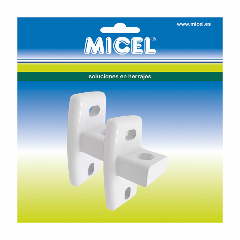 Beslag til markise Micel TLD02 Hvid 4,4 x 3,82 x 8,6 cm Væg 2 Dele