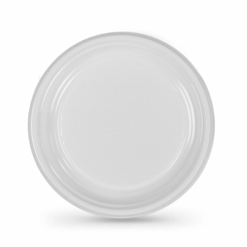 Sæt af genanvendelige tallekener Algon Cirkulær Hvid Plastik 20,5 x 2 cm (6 enheder)
