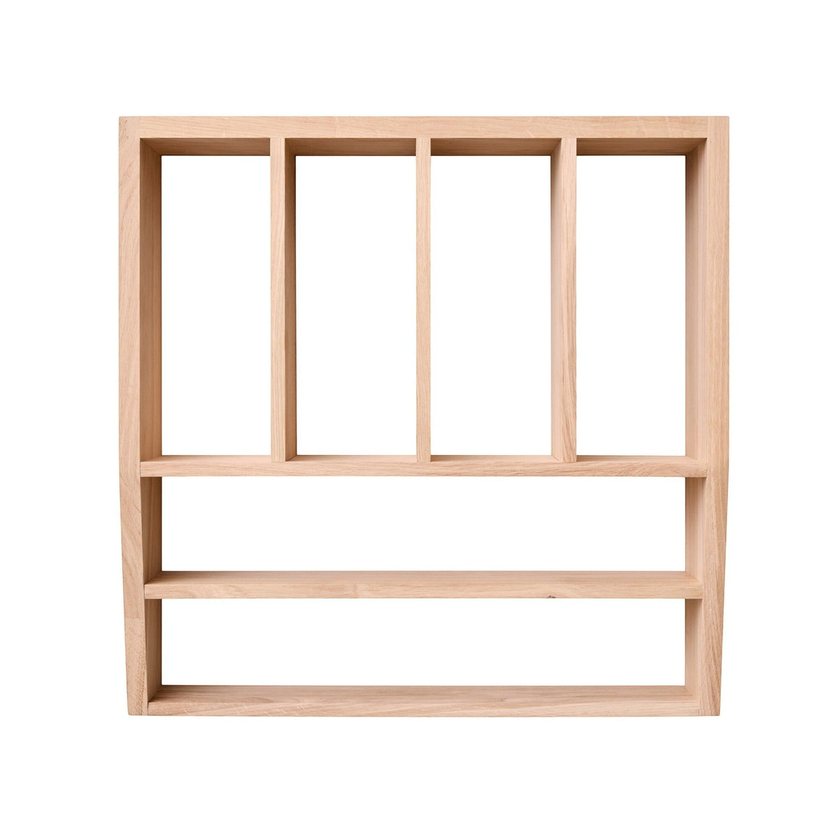 Andersen Reed hylde i massiv eg med gitterlignende design