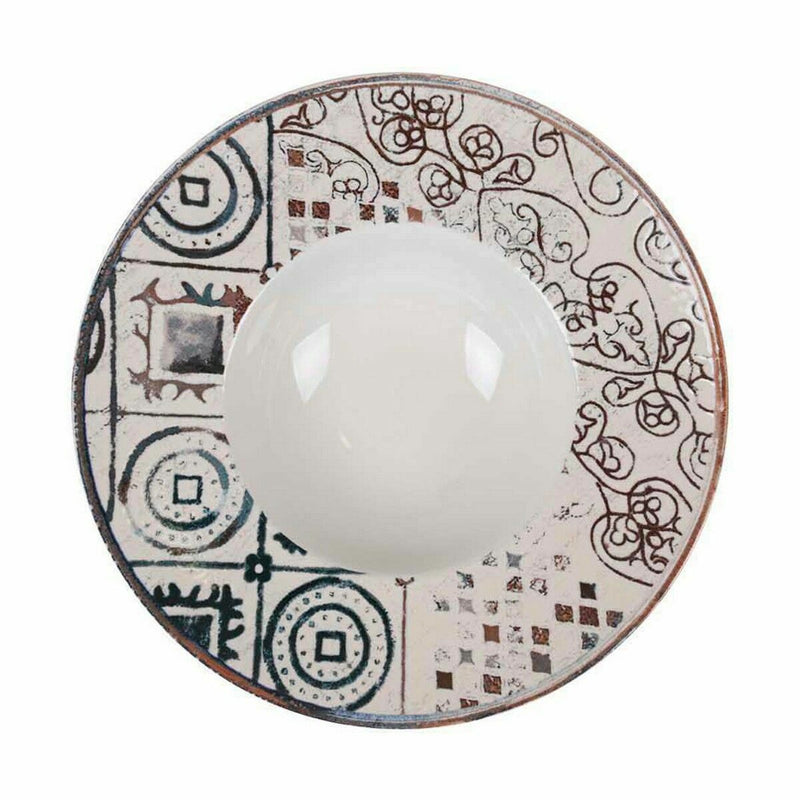 Dyb tallerken La Mediterránea Grecia Porcelæn Ø 28 cm (6 enheder)
