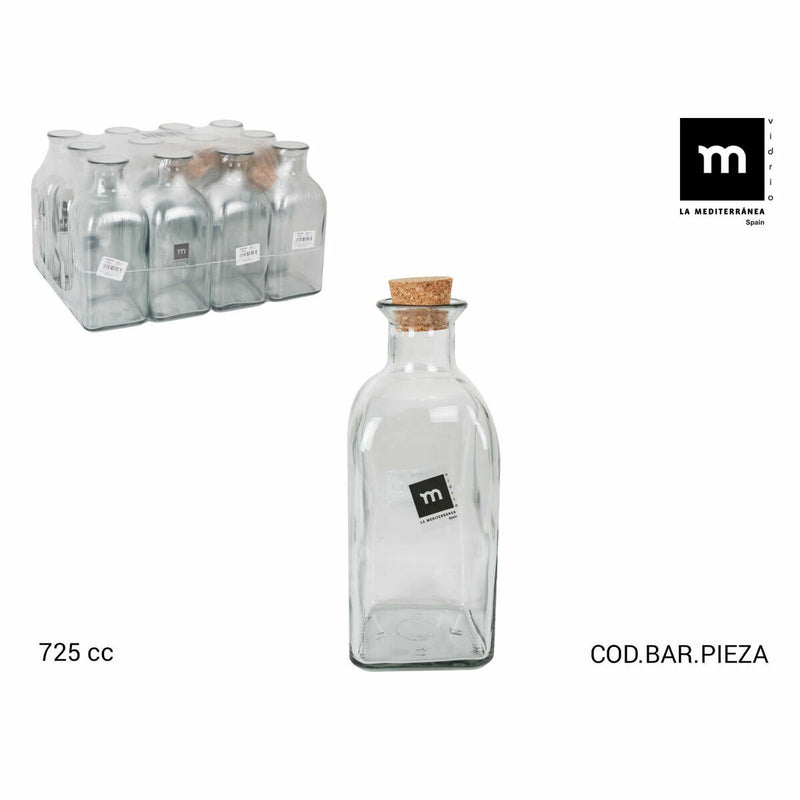 Glasflaske / Karaffel La Mediterránea Medi Bundprop 725 ml 12 stk