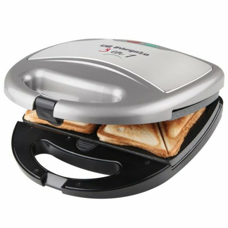 Sandwich Maker Orbegozo SW7550 Sølvfarvet 800 W