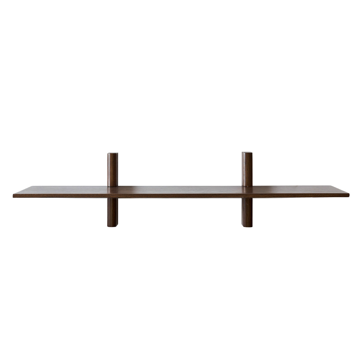 Muubs Noir væghylde i mørkbejdset udførelse, 90 cm bred