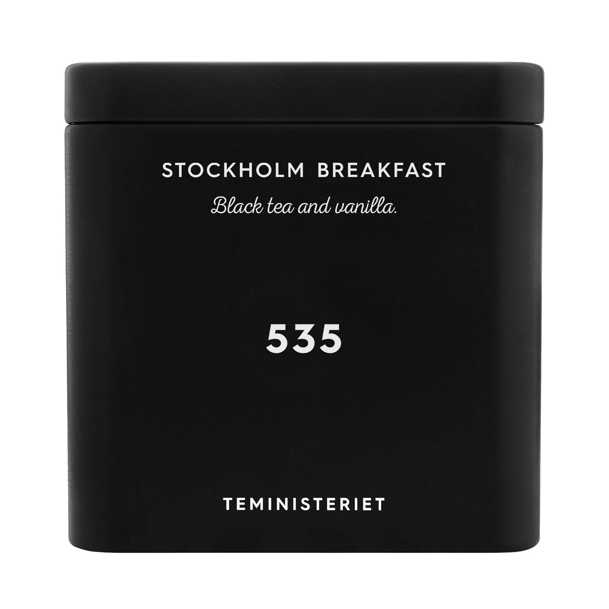 Teministeriet Stockholm Breakfast, sort te med toner af vanilje, 100 g