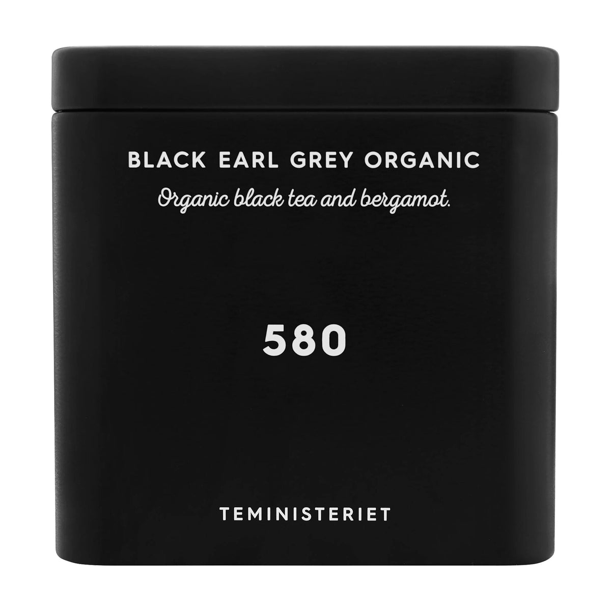 Teministeriet Black Earl Grey Organic, økologisk sort te med bergamot, 100 g