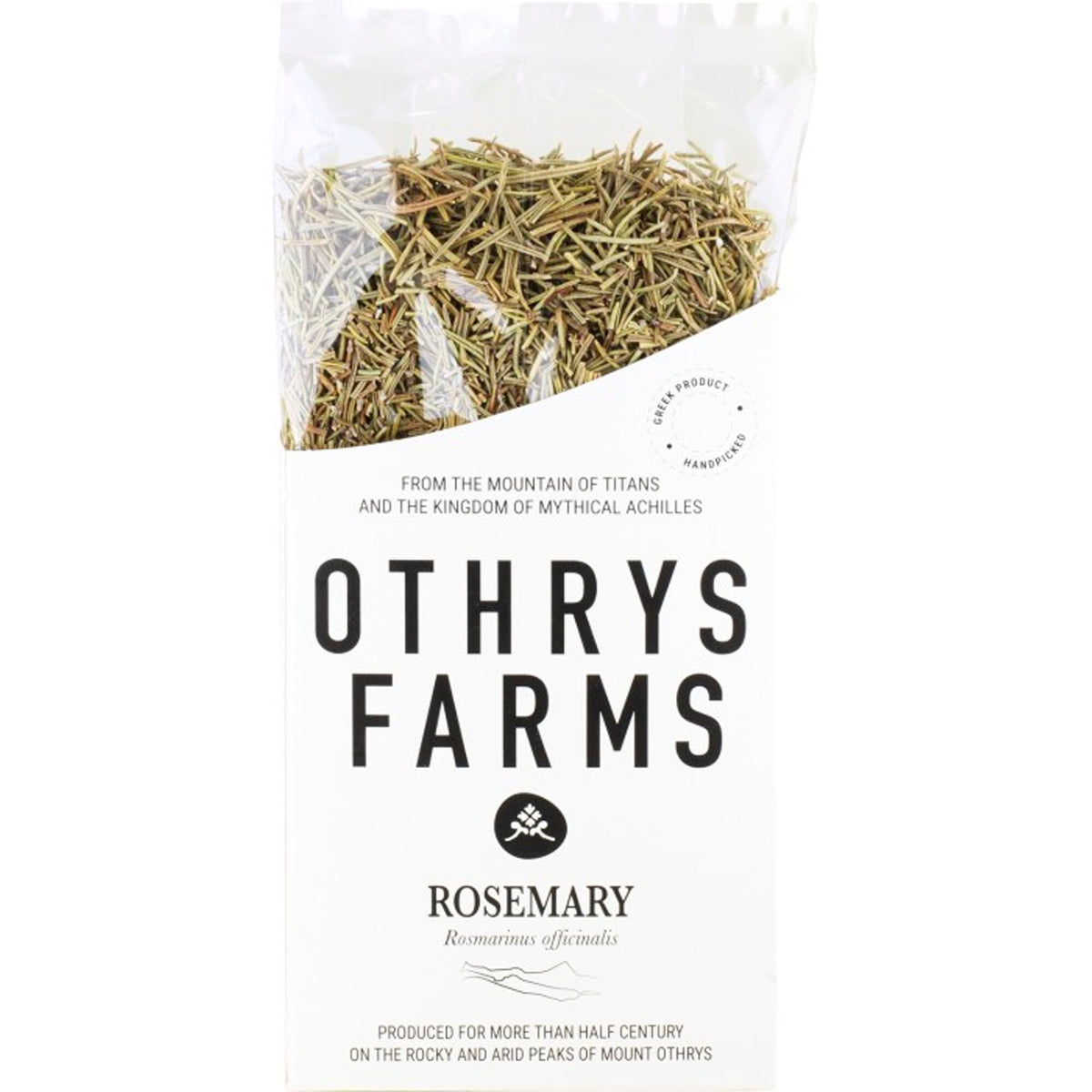 Pakke med Othrys Farms tørret rosmarin på 50 g