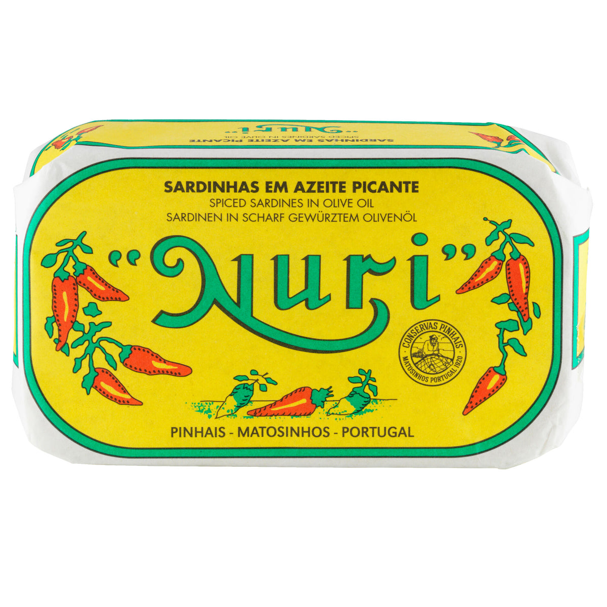 Nuri krydrede sardiner i olivenolie, 125 g