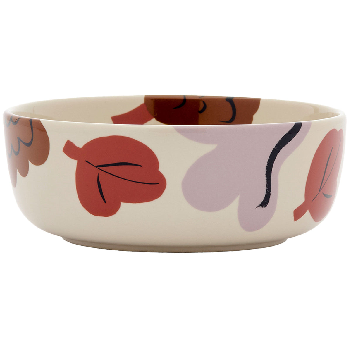 Terracotta skål i stentøj, 4 dl, fra Marimekko Oiva Kukasta Kukkaan