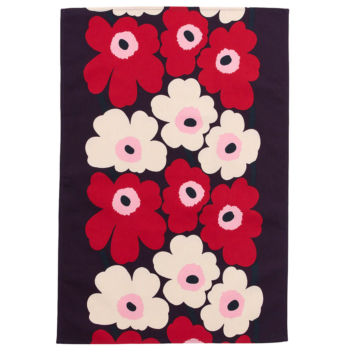 Marimekko Unikko køkkenhåndklæde i rose, 47 × 70 cm