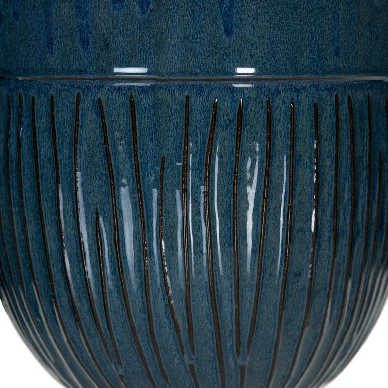 Sæt af planteredskaber 38 x 38 x 35 cm Keramik Blå (3 Dele)