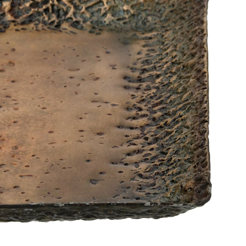 Snackskål / bakke 24,5 x 24,5 x 2 cm Aluminium Bronze