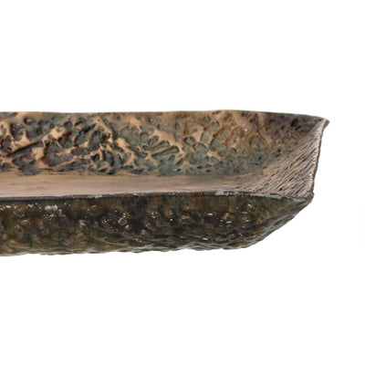 Snackskål / bakke 24,5 x 24,5 x 2 cm Aluminium Bronze