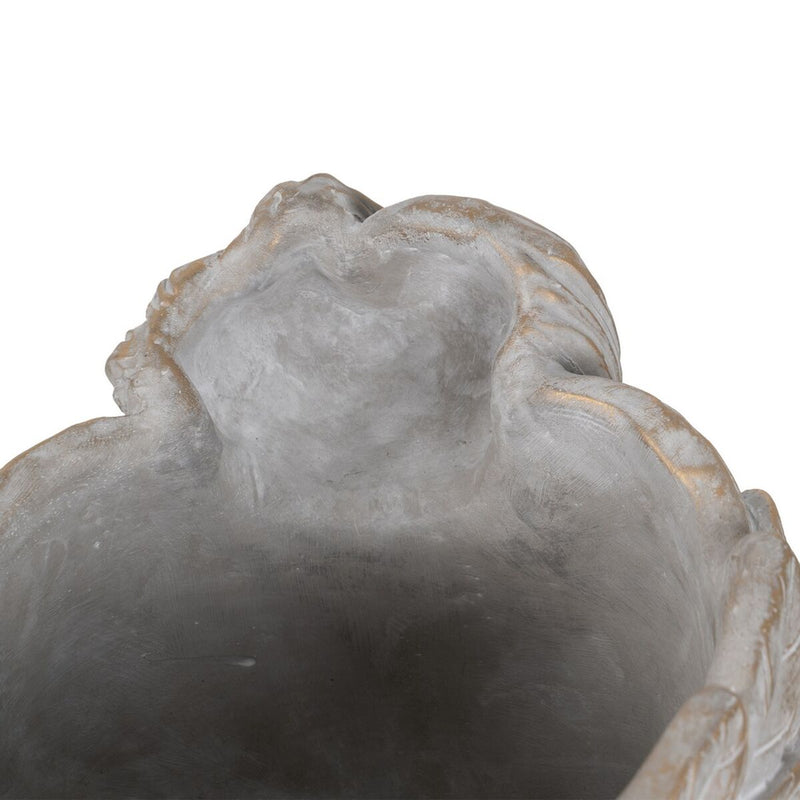 Urtepotte Grå Cement Ansigt 27 x 22 x 31 cm