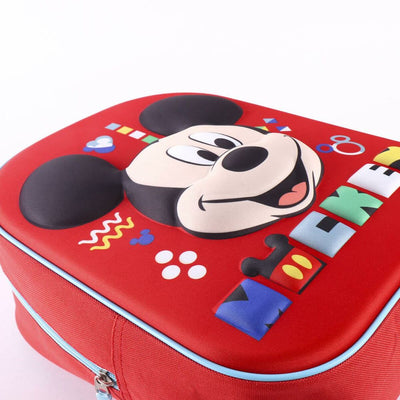 Skoletaske Mickey Mouse Rød 25 x 31 x 10 cm