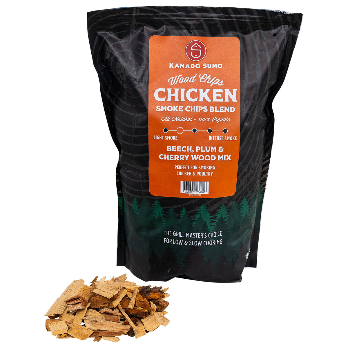 Kamado sumo Chicken Blend røgflis på 800 gram til udendørs madlavning