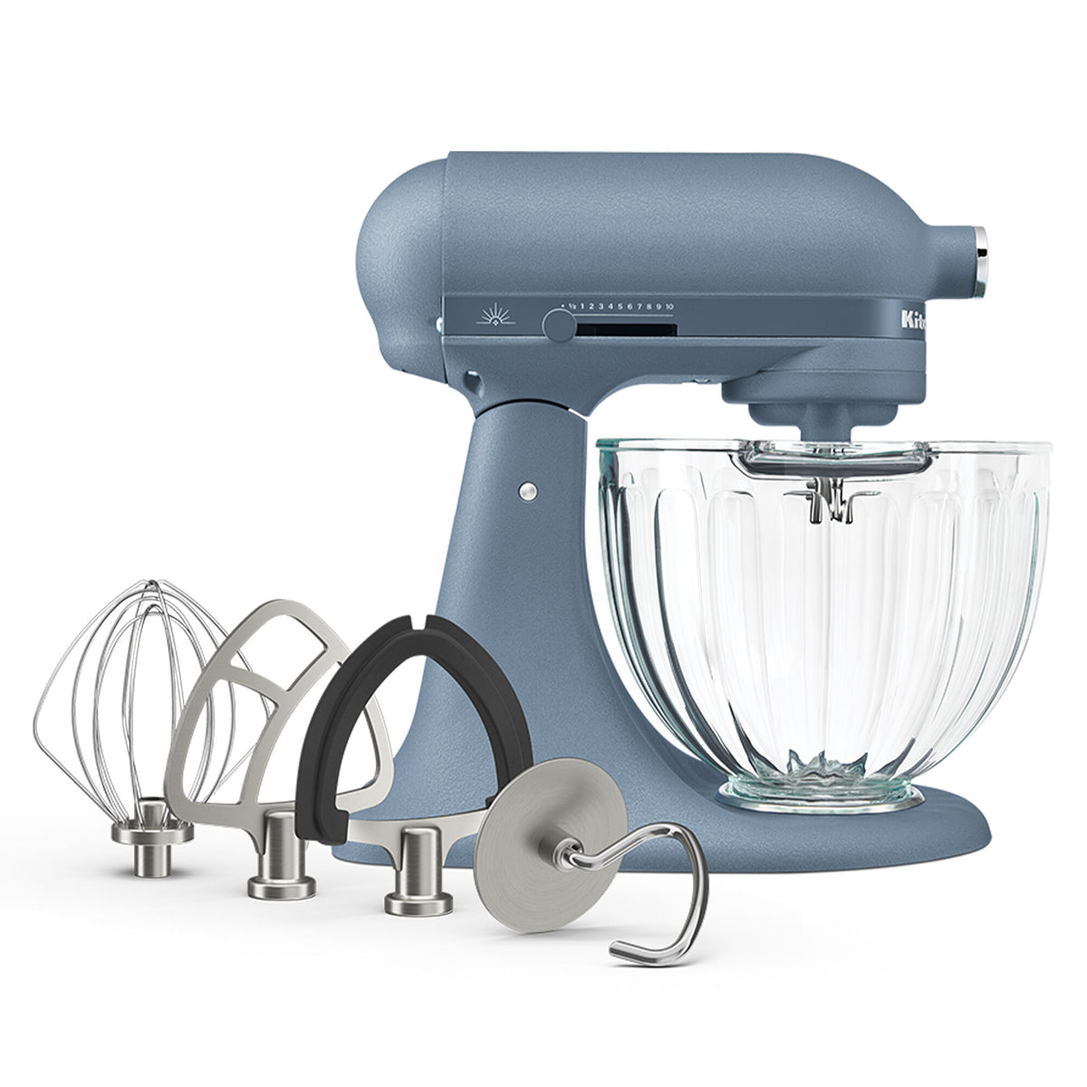 Kitchenaid Artisan Plus Luminaire røremaskine i blue peppercorn