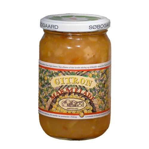Søbogaard økologisk citronmarmelade, 400 gram