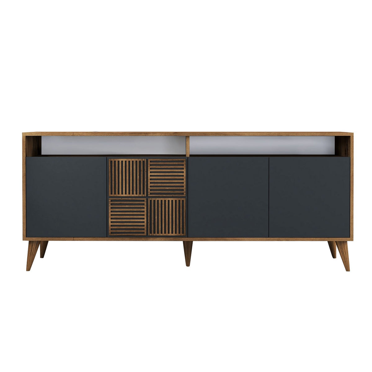 Se NORDVÄRK Milan konsolbord, m. 4 låger, 2 hylder, 2 rum - valnød/antracitgrå melamin, plast (180x35) ❤ Kæmpe udvalg i - Køb online på udsalg og tilbud lige nu ❤ Super billig fragt og lynhurtig levering - Varenummer: Boboonline-114165 og barcode / Ean: 8683342719230 på lager - Udsalg på Møbler,Borde,Konsolborde,
Maj deals Spar helt op til 57% - Udsalg på produkter fra mere end 2.739 brands