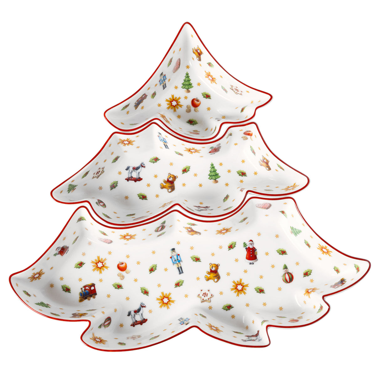 Villeroy & Boch Toy's Delight tredelt skålsæt med juletræ
