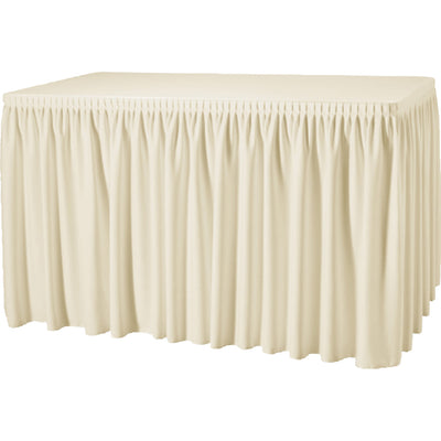 Bordskørt Plissé 4,1m - Creme